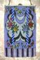 Beaded Blue Mardi-Gras Purse