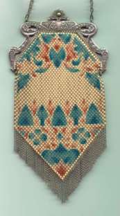 Mandalian Mesh Purse with Rare Ornate Filigreed Frame