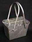 Grey & Crystal  Plastic Purse by "Plastic Jewel"