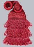 Red Beaded Flapper Purse