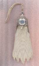 RARE! Whiting and Davis Picadilly Vanity Purse with Jeweled Clasp