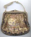 Micro-Petitpoint Figural/Scenic Purse
