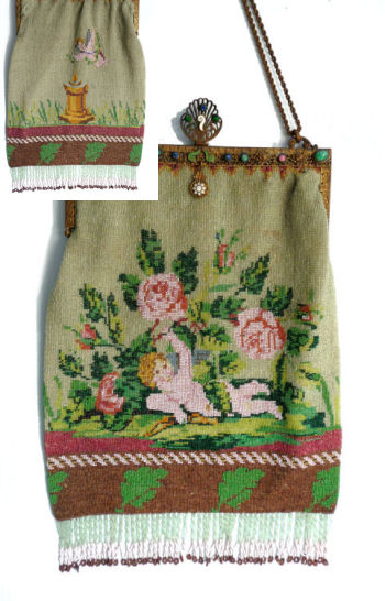 Figural Beaded Purse