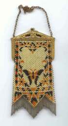 Figural Mandalian Butterfly Mesh Purse