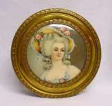 Bronze Powder Jar with Portrait on LId