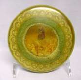 Celluloid Powder Box with Lace and Butterfly