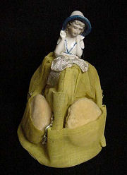 Powder Puff Half Doll Holder