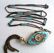 Bucherer Enamel Guilloche Watch