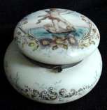 Cherub Figural Powder Jar