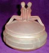 Deco Nudes Powder Jar