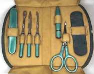 Enamel Guilloche Manicure Set
