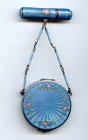 Sterling Silver Enamel Guilloche Tango