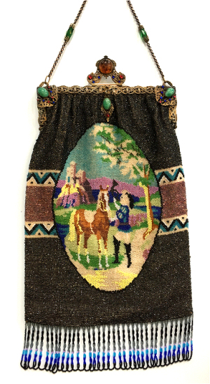 Figural Beaded Purse