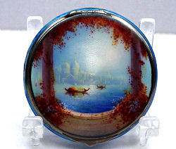 Scenic Enamel Guilloche Compact