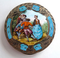 Italian Sterling Vermeil Compact