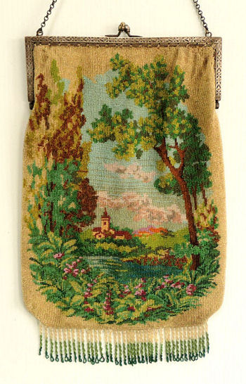 Scenic Beaded Purse