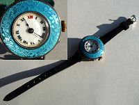 London Enamel Guilloche Watch