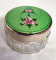 Enamel Guilloche Dresser Jar