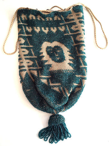 Figural Beaded Reticule