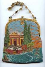 Scenic Gazebo Beaded Purse ~ Mint Conditon ~