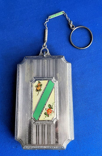 Enamel Guilloche Vanity Case