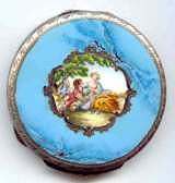 Italian Sterling Vermeil Compact