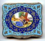 Italian Sterling Vermeil Compact