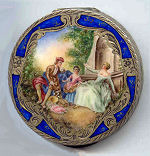 Italian Sterling Vermeil Compact