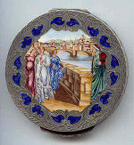 Italian Sterling Vermeil Compact