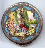 Italian Sterling Vermeil Compact