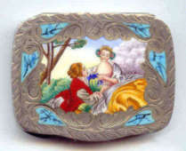 Italian Sterling Vermeil Compact