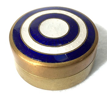 Enamel Guilloche Patch Box