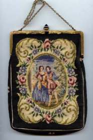 Figural Petitpoint Purse