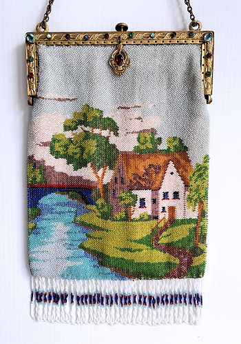 Scenic Beaded Purse