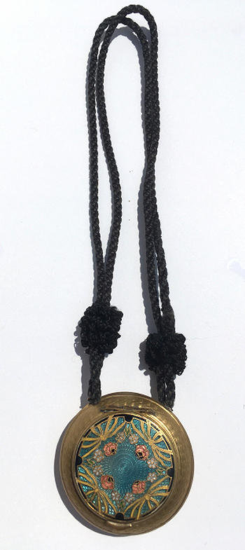 French Enamel Guilloche Compact