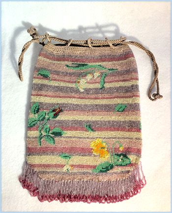 Floral Beaded Reticule