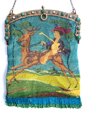 Figural Beaded Purse