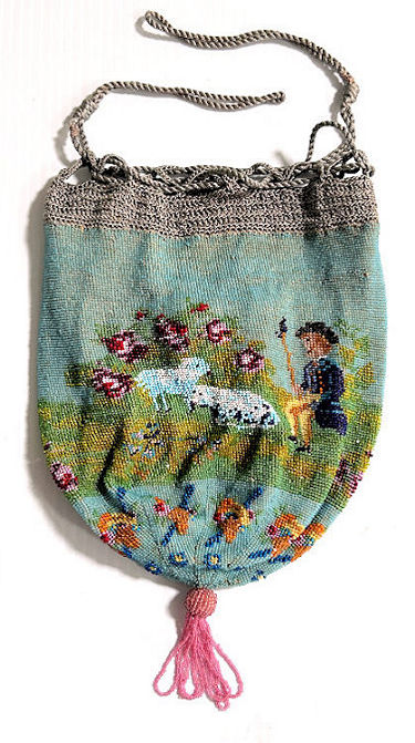 Figural Beaded Reticule