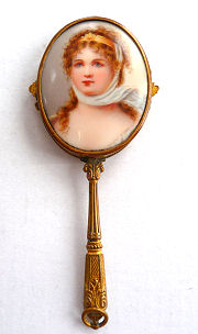 Jeweled Portrait Mirror