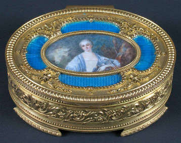 French Bronze Jewelry  Casket