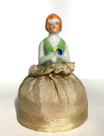 Porcelain Half Doll Pin Cushion