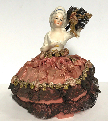 Porcelain Half Doll Pin Cushion