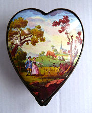 Figural Battersea Enamel Box