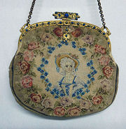 Figural Petitpoint Purse
