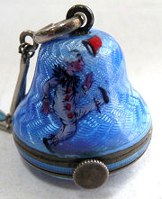 Figural Enamel Guilloche Ball Watch