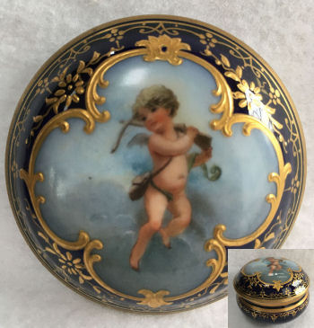 Sevres Cherub Powder Jar