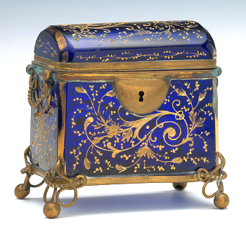 Moser Cobalt Jewelry Casket