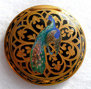 Figural Enamel Compact