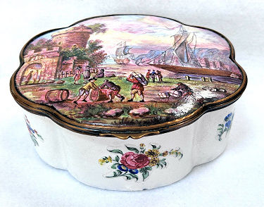 Bilston Enameled Box