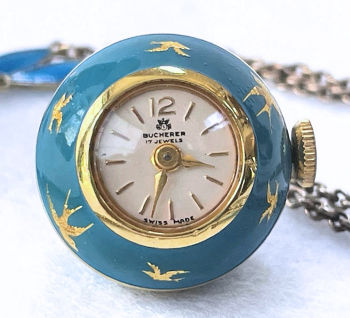 Bucherer Enamel Guilloche Watch